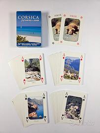 Mazzo carte da gioco tema Corsica con scatola