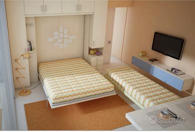 LETTO MATRIMONIALE 160x190 A SCOMPARSA MARTINA 08