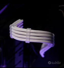 Kit cavi alimentazione PC/CPU/GPU colore bianco