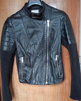 Giubbotto in pelle Pinko chiodo biker