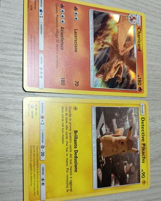 carte Pokemon detective Pikachu promo e  charizard