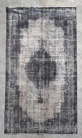 Tappeto vintage overdyed grigio 170x270