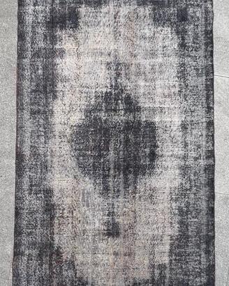 Tappeto vintage overdyed grigio 170x270