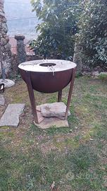 Braciere e barbecue in corten e acciaio inox