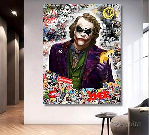 Quadro su tela Joker Pop art-70x100 cm