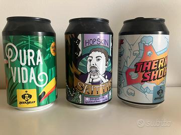 3 lattine birra da collezione vuote