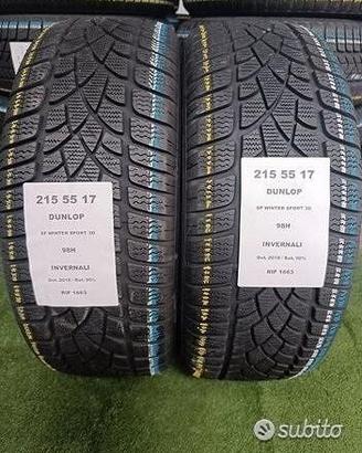 2 gomme 215 55 17 DUNLOP RIF1663