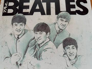 Targa  poster metallo The Beatles vintage 1993