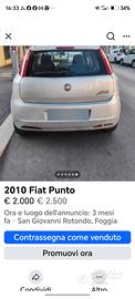 Fiat grande punto  immatricolata Autocarro  anno 2