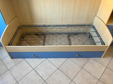 Struttura letto con cassetto letto