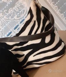 Borsa zebrata similpelliccia
