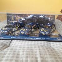 set 1/43 trofeu Subaru Impreza winner rally rac