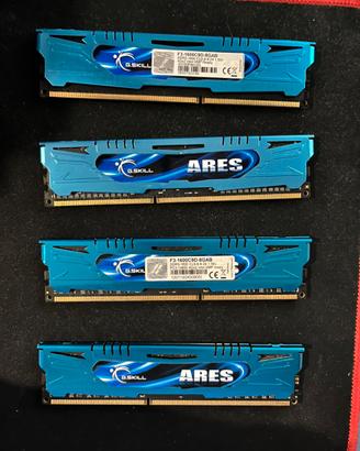 Ram 16gb DDR3 G-skill  Ares 1600mhz