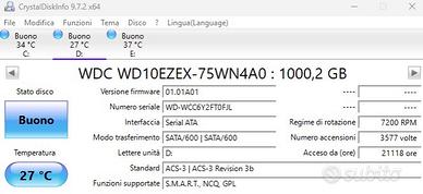 Digital WD10EZEX 1TB (WD Blue, 7200RPM)