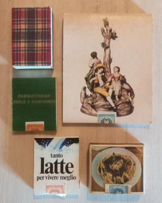 Lotto 5 Fiammiferi Vintage SAFFA e MINERVA