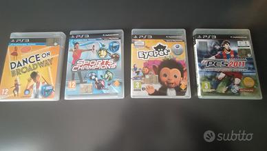 Lotto giochi PS3 + telecamera e controller wireles