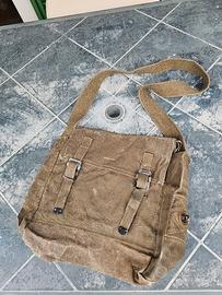 Borsa vintage militare in canapa 