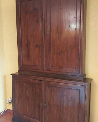 Credenza da sacrestia inizi 800 in legno masssello