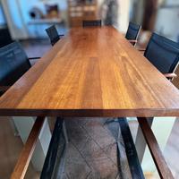 Tavolo grande in teak 220 cm + 6 sedie