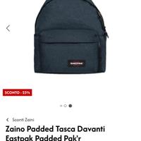 Zaino Padded Tasca Davanti Eastpak Padded Pak'r 