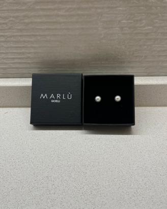 Orecchini perle bianche Marlù nuovi con scatola