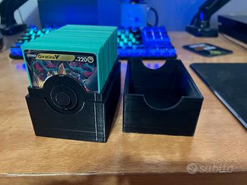Big Deck Box Pokémon"Pokéball Edition"-Stampata 3d