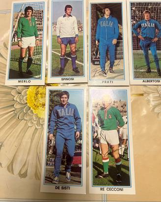 Lotto 6 Figurine Giganti Panini 1972-73