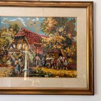 Quadro ricamato a mano