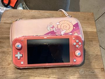 Nintendo switch lite rosa + animal crossing