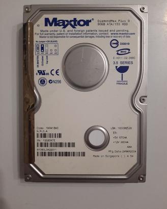 hard disk IDE ATA DANNEGGIATI