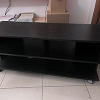 Mobile Ikea nero con ruote per tv