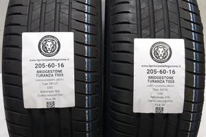 2 GOMME 205 60 16 BRIDGESTONE A58251