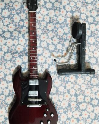 modellino mini chitarra Diavoletto Sg Gibson AC/DC