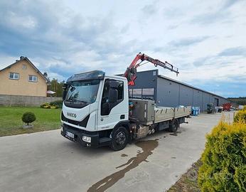 Iveco 100E22 euro 6 gru con attivazioni + cassone 