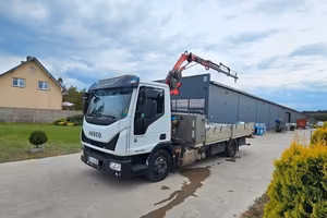 Iveco 100E22 euro 6 gru con attivazioni + cassone 
