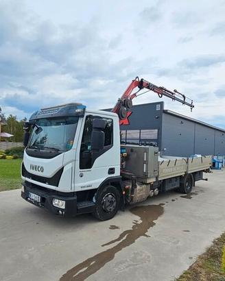 Iveco 100E22 euro 6 gru con attivazioni + cassone 