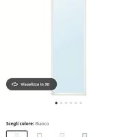 NISSEDAL
Specchio, bianco, 40x150 cm 