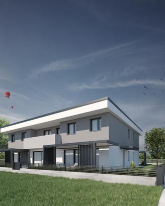 Porzioni di trifamilare al grezzo avanzato