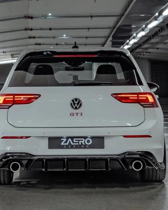 DIFFUSORE PARAURTI POSTERIORE VW GOLF 8 e 8.5 GTI 