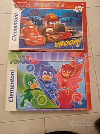 9 PUZZLE  104 pezzi pjmask,cars,Nemo,pawpatrol,18€