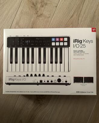 Tastiera midi controller irig I/O 25