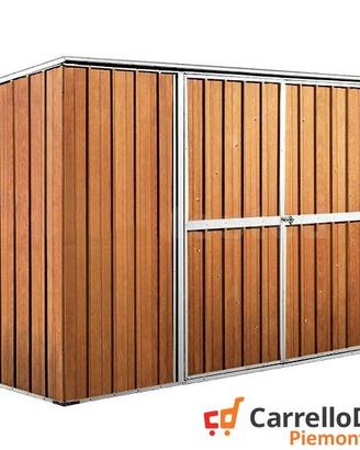 Casetta giardino in Acciaio 345x186 fin legno
