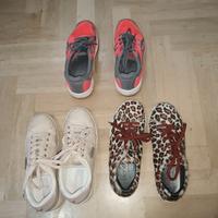 Lotto 3 paia di scarpe da bambina n 37