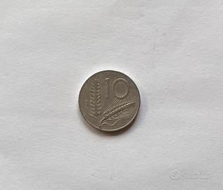 Moneta 10 LIRE “spiga” anno 1952
