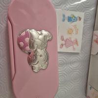 Set posate in acciaio argento per bambini