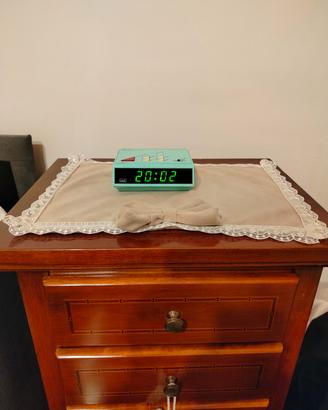 Sveglia Digitale Vintage Trevi – Verde Acqua –