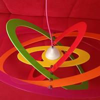 LAMPADARIO PLEXIGLASS SOSPENSIONE SATURNO ANELLI