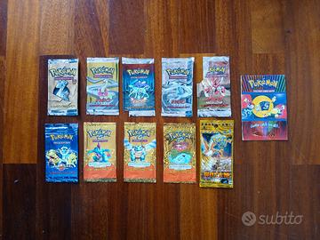 Lotto pacchetti vuoti Pokémon 