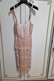Abito longuette Elisabetta Franchi pizzo rosa