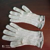Guanti Vintage Colore Beige Chiaro